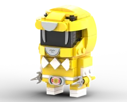 Yellow Mighty Morphin Power Ranger Brickheadz (MMPR, 恐竜戦隊 ジュウレンジャー, ZyuRanger)
