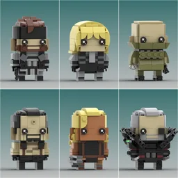 Metal Gear Solid 2 Brickheadz Collection