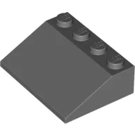 Brick Sloped 33° 3 x 4 / Dark Bluish Gray