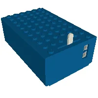 Battery Box, 4.5V 7 x 11 x 3 Type 2 [Complete Assembly] / Blue