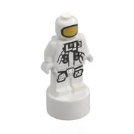 Minifig Trophy Statuette with Astronaut Print