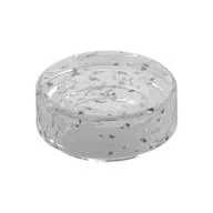 Tile Round 1 x 1 / Glitter Trans-Clear