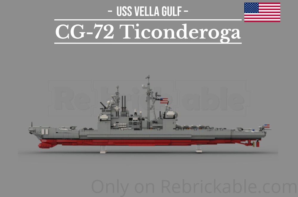 Lego Ticonderoga - CG-72 USS Vella Gulf