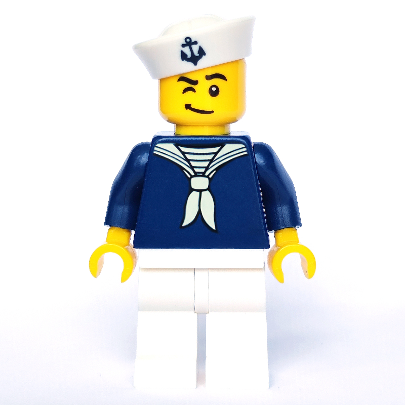 Lego Sailor, Dark Blue Uniform, Sailor Hat with Anchor