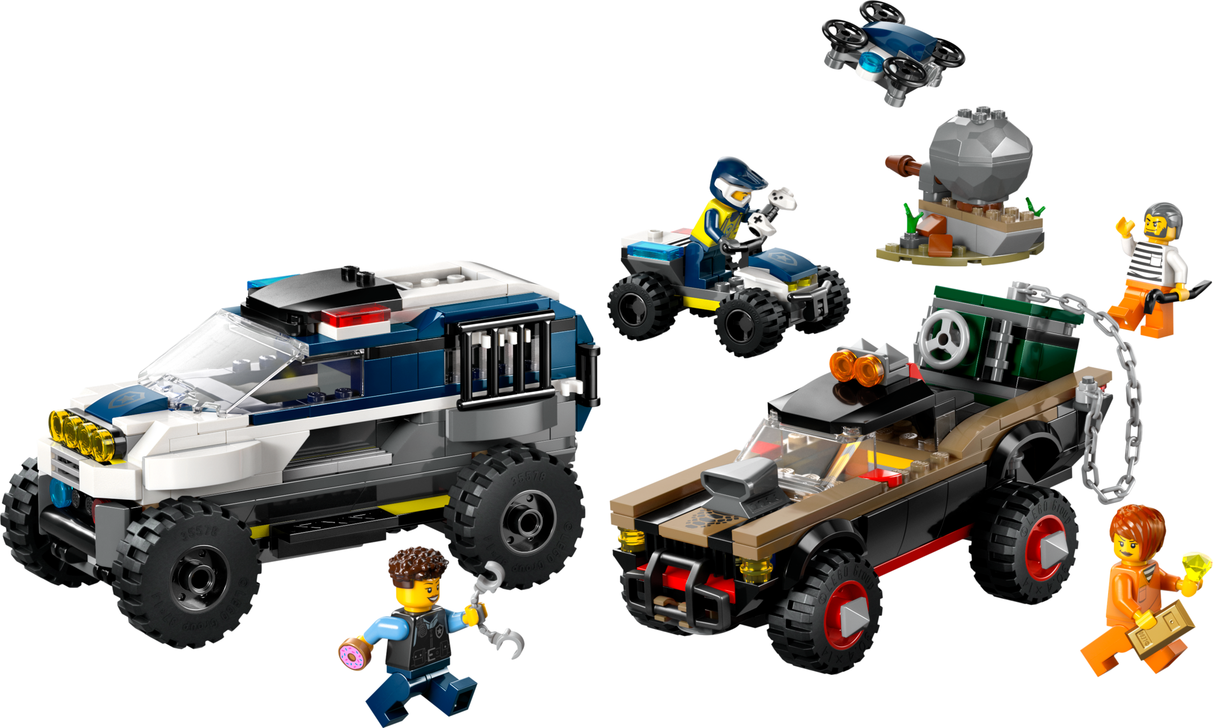 Lego Off-Road Police Car Chase