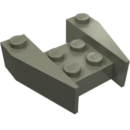 Brick Wedged 3 x 4 [No Stud Notches] / Dark Gray