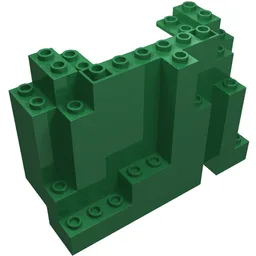 Rock Panel Rectangular 4 x 10 x 6 / Green