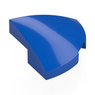 Lego Brick Round Corner, Curved 2 x 2 x 2/3 Quarter Circle With 1 x 1 Bottom Cutout / Blue