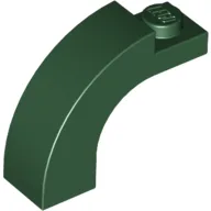 Brick Arch 1 x 3 x 2 Curved Top / Dark Green