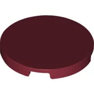 Tile Round 3 x 3 / Dark Red
