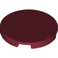 Lego Tile Round 3 x 3 / Dark Red