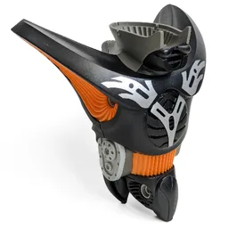 Large Figure Torso, Light Gray Sockets and Orange Waist, with Silver Chest Print (Kek Powerizer)