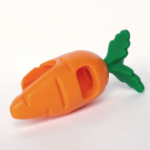 Lego Costume Carrot with Green Leaves Pattern / Orange