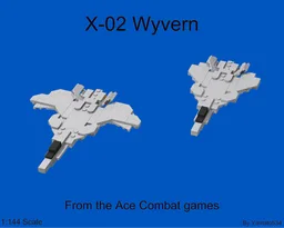 X-02 Wyvern(From the Ace Combat Games, 1:144 Scale)
