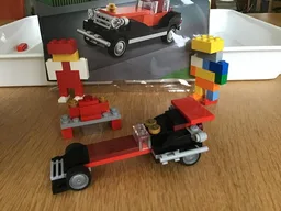 Dragster with workshop table