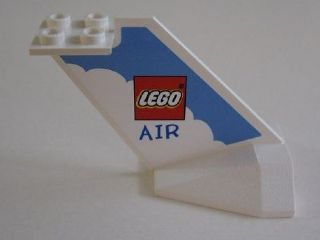 Lego Tail Wedge with LEGO Air Logo Pattern on Both Sides (Stickers) - Set 4032-1