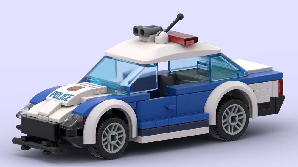 Lego 5-wide Police car