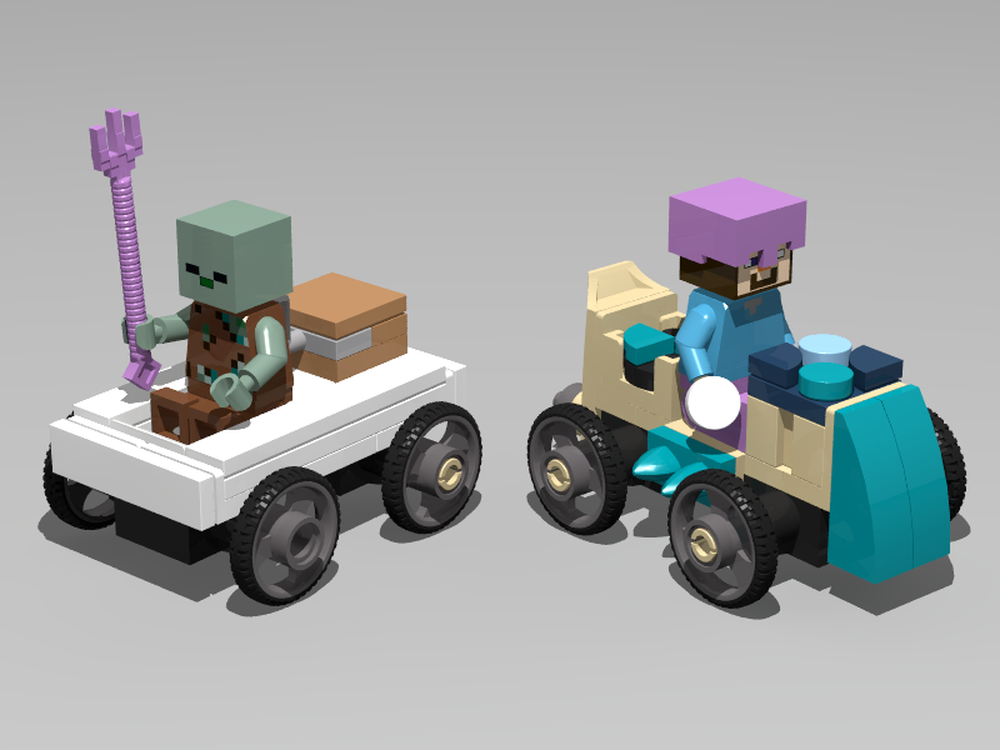 Lego Pale Oak Boat and Sculk Speedster