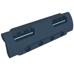 Technic Panel Curved 11 x 3 with 10 Pin Holes through Panel Surface / Dark Blue