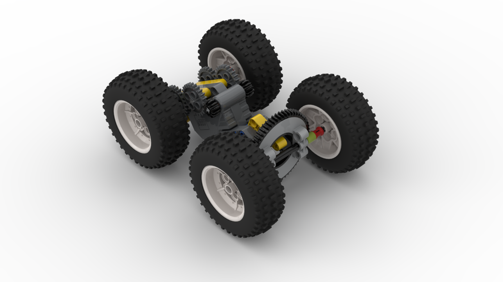 Lego Big Wheel Double Sided Off Road Stunt Vehicle