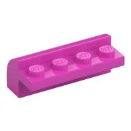 Brick Curved 2 x 4 x 1 1/3 / Dark Pink