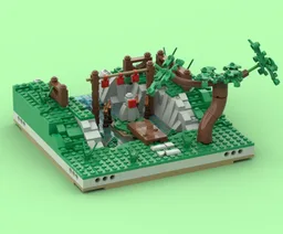 Legends of Zelda Kakariko Village Goddess statue EXPANSION
