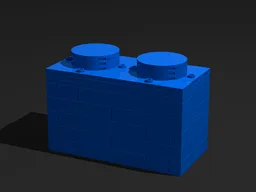 1x2 Brick 1:6 Scale