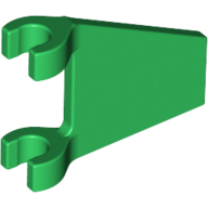 Lego Flag 2 x 2 Trapezoid with Flat Area between Clips / Green