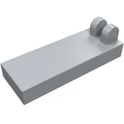 Hinge Tile 1 x 2 1/2 with 2 Fingers on Top / Light Bluish Gray