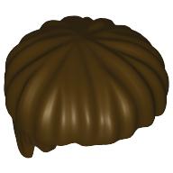 Lego Hair Short Bowl Cut / Dark Brown