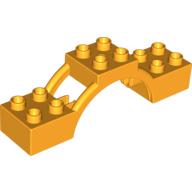 Lego Duplo Brick Arch 2 x 8 x 2 with Support / Bright Light Orange