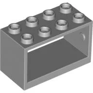 String Reel 2 x 4 x 2 Holder With Open Studs / Light Bluish Gray