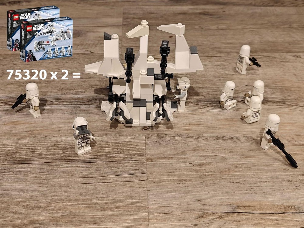 Lego "Hoth Snowtrooper makeshift camp" / Alternate Build of 2 x 75320