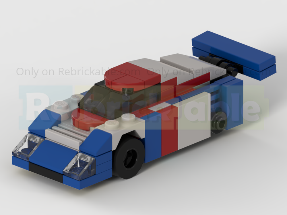 Lego Nissan R89C Group C Racing Car - Half Speed Champions Scale