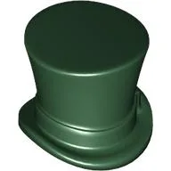 Tall Top Hat [Plain] / Dark Green