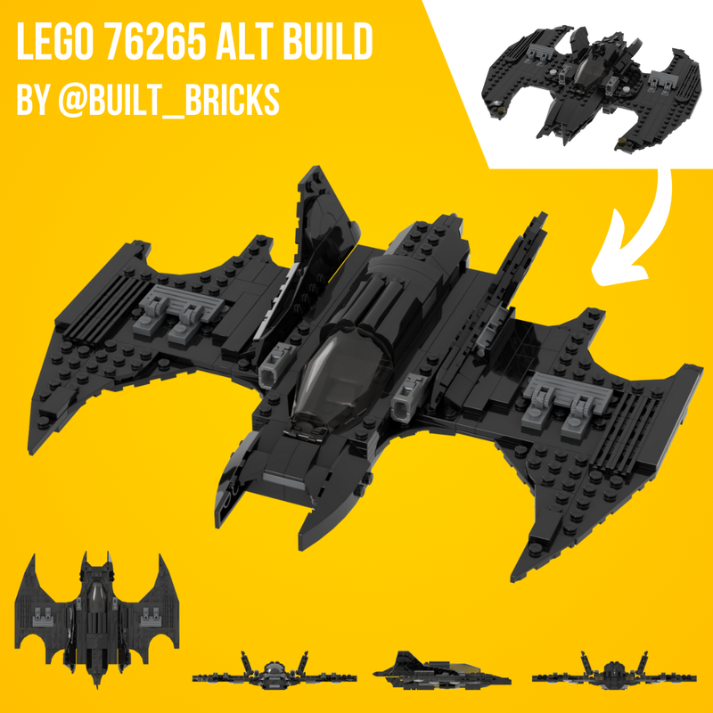 Lego 2023 Keaton Batwing - 76265 Alt Build