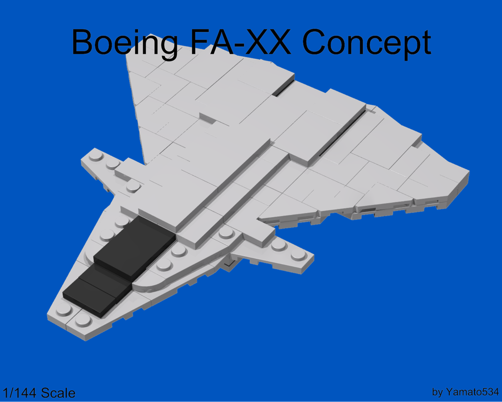 Lego Boeing FA-XX Concept(1:144 Scale)