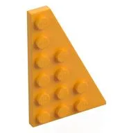 Wedge Plate 6 x 4 Right / Bright Light Orange