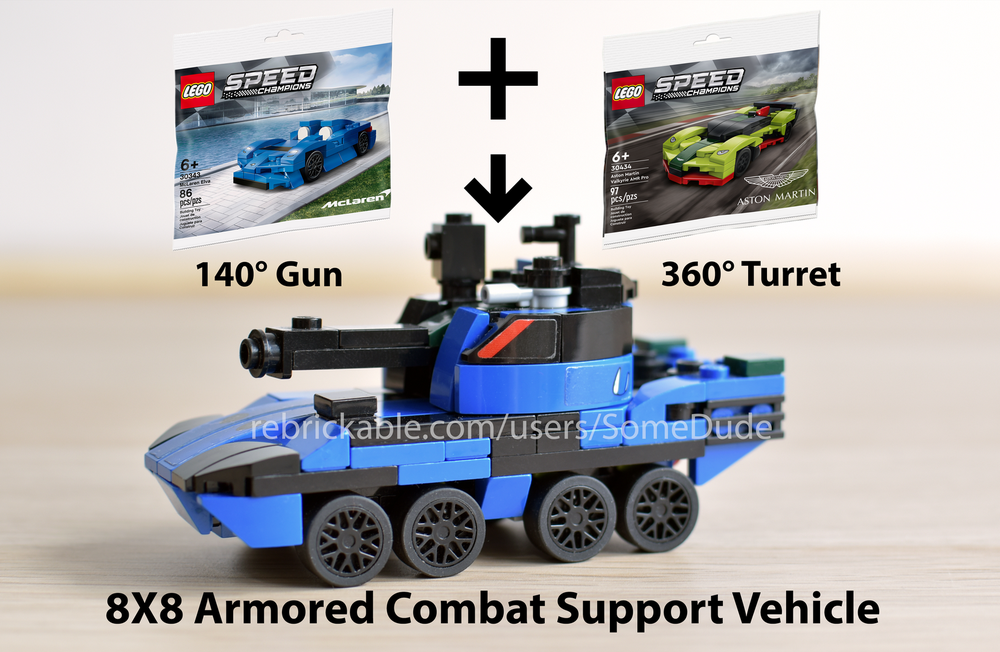 Lego 8X8 Armored Combat Support Vehicle (30343 + 30434)