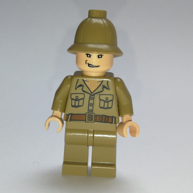 Lego Rene Belloq, Dark Tan Outfit