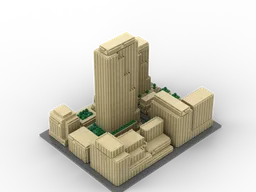 Rockefeller Center in the scale 1:1000