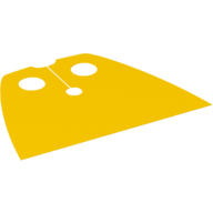 Lego Neckwear Cape, Standard, Very Short [Traditional Starched Fabric] / Yellow