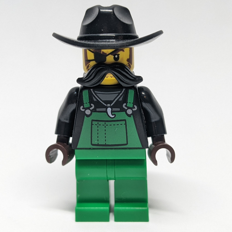 Lego Criminal, Snake Rattler, Green Overalls