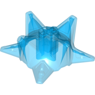 Lego Large Figure Weapon Spiked Ball, Half / Trans-Dark Blue