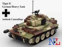 WW2 Tiger E German Tank V2 Ambush
