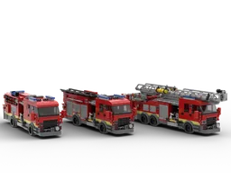 Fire Truck Bundle | Ladder 1, Engine 1, and Engine 2