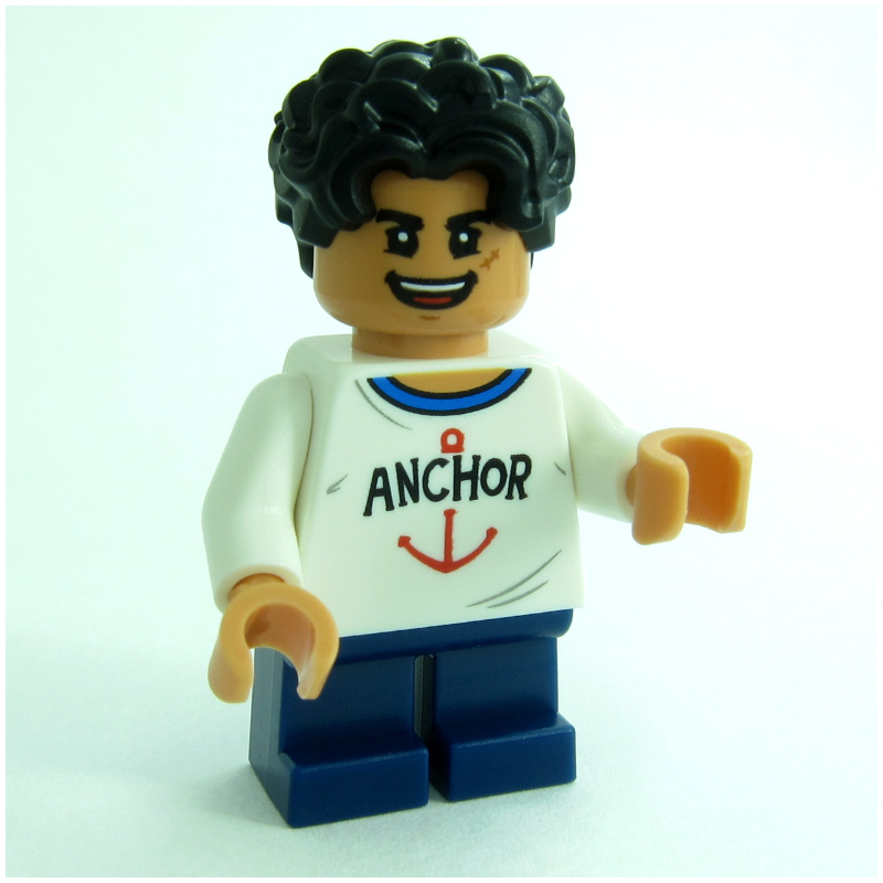 Lego Monkey D. Luffy, Short Legs, Open Mouth Smile