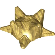 Large Figure Weapon Spiked Ball, Half / Pearl Gold