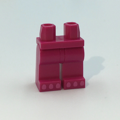 Lego Hips and Magenta Legs with Dark Pink Toes/Paws print