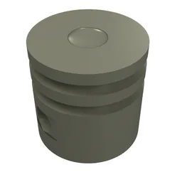 Technic Engine Piston Round / Dark Gray